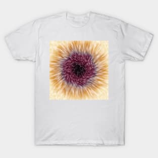 Burgundy, purple, and off white tie dye T-Shirt